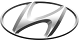 The Hyundai logo, featuring a stylized silver "H" slanted forward and enclosed in an oval, representing the South Korean automobile brand known for innovation and reliability.