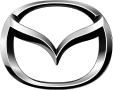 The Mazda logo, featuring a sleek silver "M" with wings enclosed in an oval, representing the Japanese automobile brand known for innovation and driving pleasure.