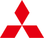 The Mitsubishi logo, featuring three red diamond shapes arranged in a triangular formation, representing the Japanese automobile and industrial brand known for innovation and reliability.