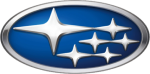 The Subaru logo featuring a blue oval with six silver stars, representing the Pleiades star cluster, enclosed in a chrome-like border.