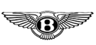 The Bentley logo, featuring a bold letter "B" at the center of a winged emblem, symbolizing the British luxury automobile brand known for elegance and high-performance vehicles.